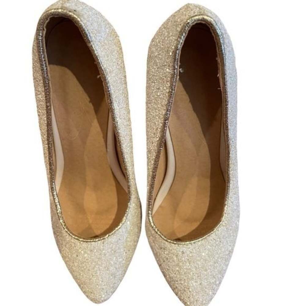 EUC WOMENS WHITE  WEDDING BRIDE HEELS SIZE 32​​​​​​​​​ - Picture 4 of 7